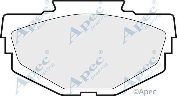 APEC BRAKING stabdžių trinkelių rinkinys, diskinis stabdys PAD31